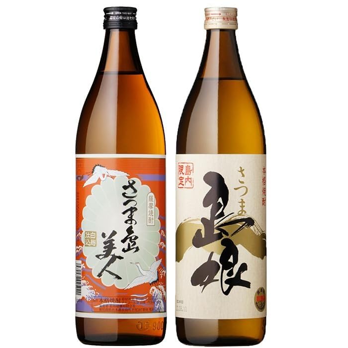 Amazon.co.jp: 本格焼酎 さつま島美人 島娘 900ml×2本 芋焼酎 鹿児島